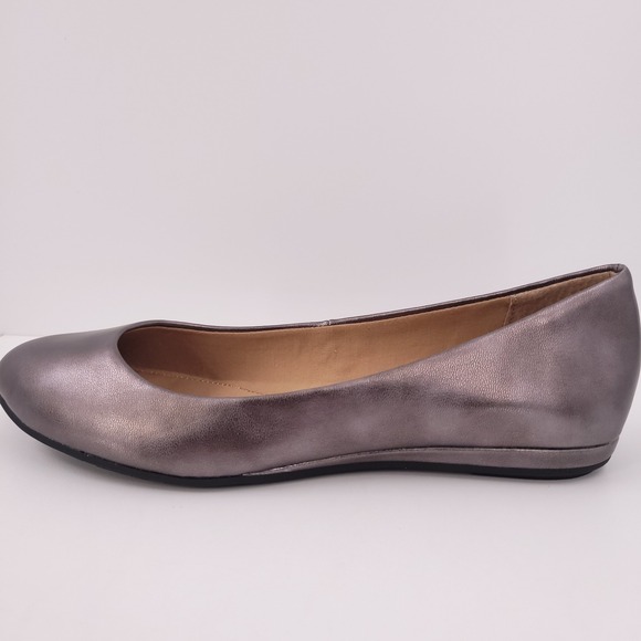Sun + Stone Eliana DK Pewter Pumps Slip-On Round Toe Cushioned Womens 10 M NEW - Picture 16 of 16